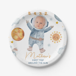 Photo Sun First Trip のまわりに the Sun 1st Birthday ペーパープレート