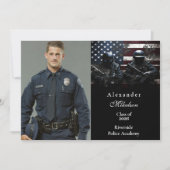 Photo SWAT Team American Flag Graduation 案内状 (正面)