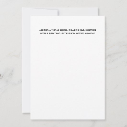 PHOTO SWEET 16予算モダン誕生日 招待状 (裏面)