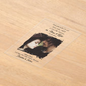 Photo Template Translucent| Photo Wedding アクリル招待状 (レイダウン)