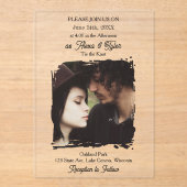 Photo Template Translucent| Photo Wedding アクリル招待状 (正面)