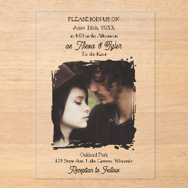 Photo Template Translucent| Photo Wedding アクリル招待状