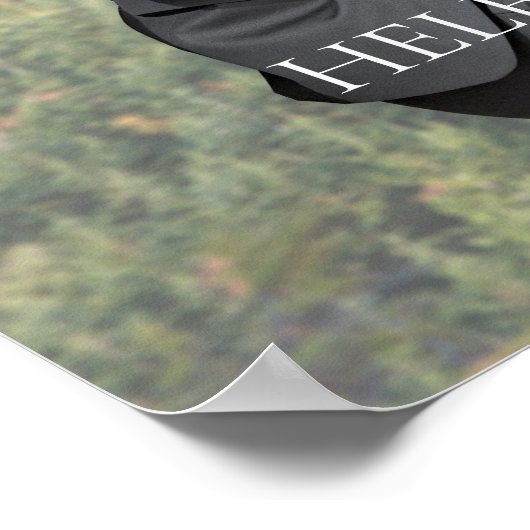 Photo Template Wedding Welcome Sign Poster ポスター (角)