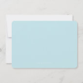 PHOTO THANK YOU かわいらし SILVERグリッタースクリプトアクア サンキューカード (裏面)