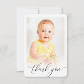 PHOTO THANK YOU モダンWRITECTRUDE 書's サンキューカード (正面)