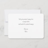 PHOTO THANK YOU モダンWRITECTRUDE 書's サンキューカード (裏面)