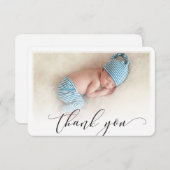 PHOTO THANK YOU モダンWRITECTRUDE 書's サンキューカード (正面/裏面)