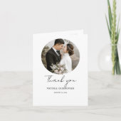 Photo Thank You Card Editable Template, Minimalist サンキューカード (正面)