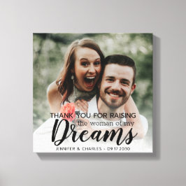 Photo Thank You Parets of the Bride 結婚's キャンバスプリント
