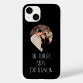 Photo The Future Mrs Bride Script モダン Name Case-Mate iPhoneケース (裏面)