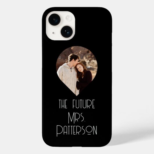 Photo The Future Mrs Bride Script モダン Name Case-Mate iPhoneケース (裏面)