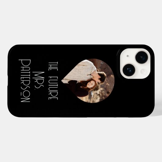 Photo The Future Mrs Bride Script モダン Name Case-Mate iPhoneケース (裏面 (横))