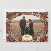 Photo Timeless Poinsettia Holiday シーズンカード (正面)