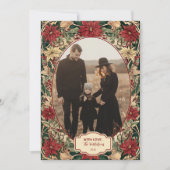 Photo Timeless Poinsettia Holiday シーズンカード (正面)