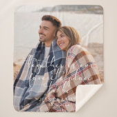 Photo Together is our Favorite Place to Be シェルパブランケット (正面)