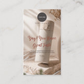 Photo Tumbler Care Card Thank You Insert QR Code 名刺 (正面)