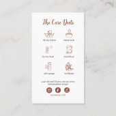 Photo Tumbler Care Instruction Thank You Card Logo 名刺 (裏面)