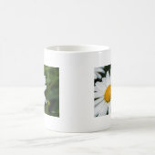 photo, une margueritte, font vert コーヒーマグカップ (中央)
