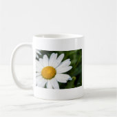 photo, une margueritte, font vert コーヒーマグカップ (左)