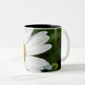 photo, une margueritte, font vert ツートーンマグカップ (正面右)