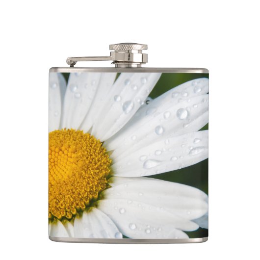 photo, une margueritte, font vert フラスク (正面)