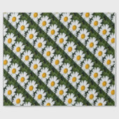 photo, une margueritte, font vert ラッピングペーパー (フラット)