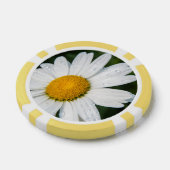 Photo une margueritte, goutte d'eau, font vert ポーカーチップ (シングル)
