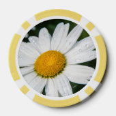 Photo une margueritte, goutte d'eau, font vert ポーカーチップ (裏面)