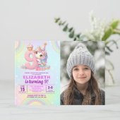 Photo Unicorn 9th Birthday - Magical Birthday 招待状 (スタンド正面)