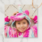 Photo Unicorn Itポップ・アートの誕生日ありがとう フェイバータグ (裏面)