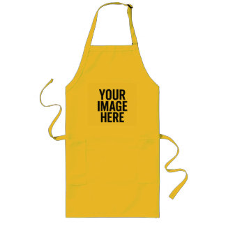 Photo Upload Kitchen Apron With Image Print Area ロングエプロン