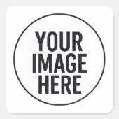 Photo Upload Sticker | Waterproof Square Lable スクエアシール (正面)