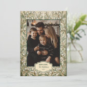Photo Vintage Botanical Holly Christmas シーズンカード (スタンド正面)