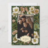 Photo Vintage Christmas Floral シーズンカード (正面)