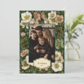 Photo Vintage Christmas Floral シーズンカード (スタンド正面)