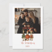 Photo Vintage Goose Christmas シーズンカード (正面)