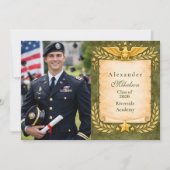 Photo Vintage Military Graduation Party 案内状 (正面)