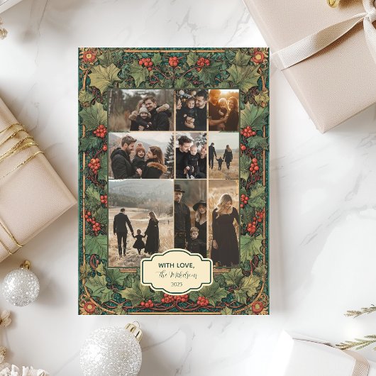 Photo VRustic Holly クリスマスパーティー シーズンカード