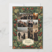 Photo VRustic Holly クリスマスパーティー シーズンカード (正面)