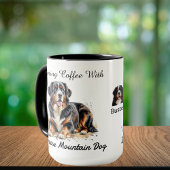  Photo Watercolor Bernese Mountain Dog Personalize マグカップ