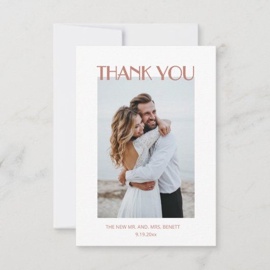 Photo | Watercolor Boho  サンキューカード (正面)