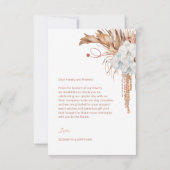 Photo | Watercolor Boho  サンキューカード (裏面)