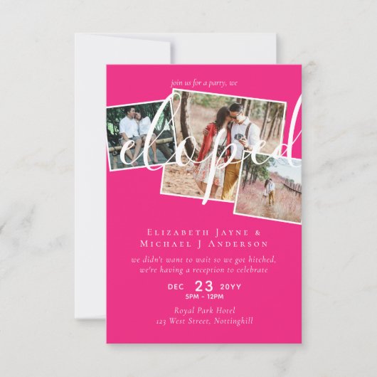 PHOTO We Eloped Announcement披露宴パーティー (正面)