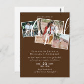 PHOTO We Eloped Announcement披露宴パーティー ポストカード (正面/裏面)