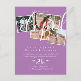 PHOTO We Eloped Announcement披露宴パーティー ポストカード