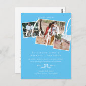 PHOTO We Eloped Announcement披露宴パーティー ポストカード (正面/裏面)