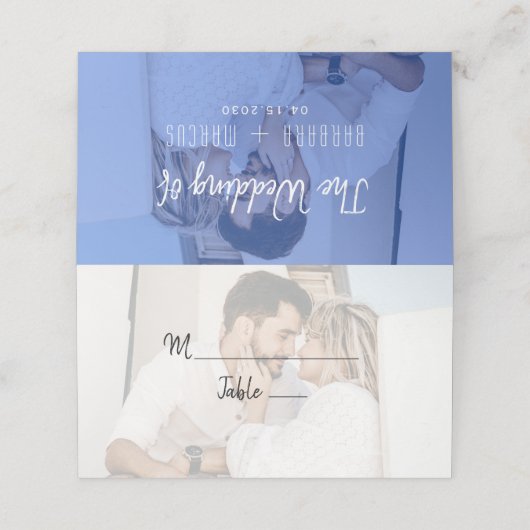 Photo Wedding プレイスカード (外部開封)