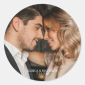 Photo Wedding ラウンドシール (正面)