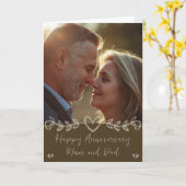 Photo Wedding Anniversary Card カード (黄色い花)