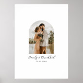 Photo Wedding Guest Signature Message Board ポスター (正面)